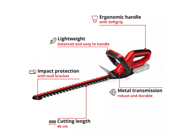 EINHELL HEDGE TRIMMER CORDLESS - Image 2