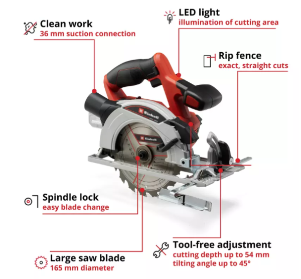 EINHELL CIRCULAR SAW C/L SOLO - Image 2
